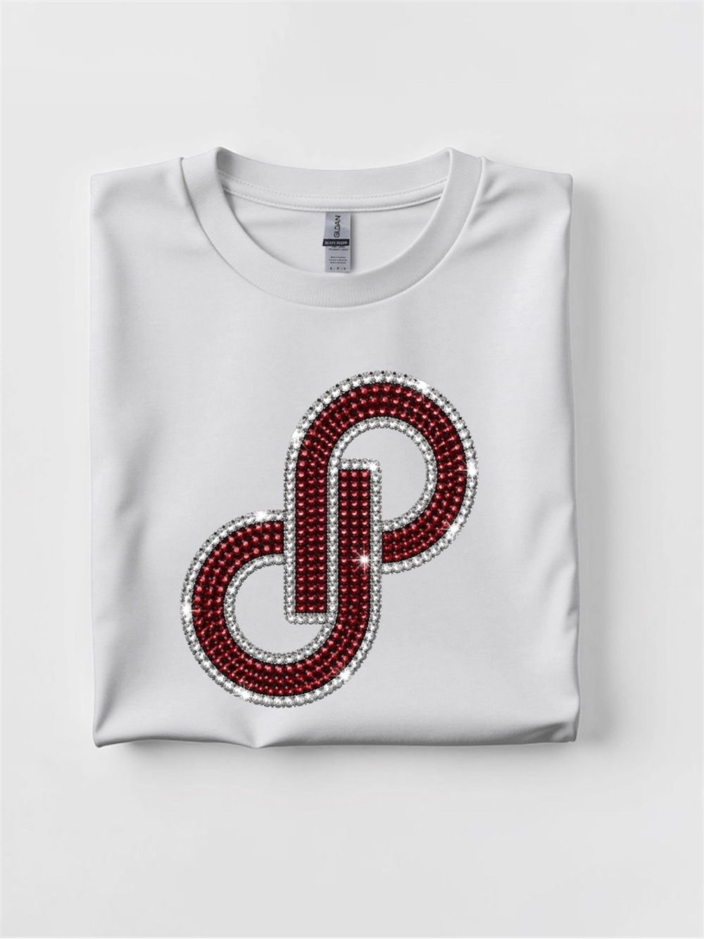 Posh logo shirt graphic tee. Faux rhinestone new S M L XL black or white
